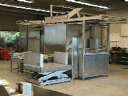 Depalletising of frozen blocks